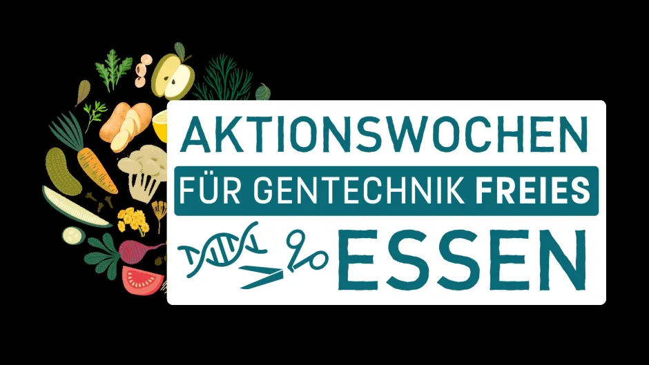 Logo der Aktionswochen für gentechnikfreies Essen